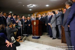 Presidente interino Michel Temer realiza a posse dos novos ministros de Governo, no dia 13 de maio de 2016. 